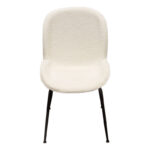 Ivory Boucle Session Dining Chair Set of 2 By Diamond Sofa - Image 3