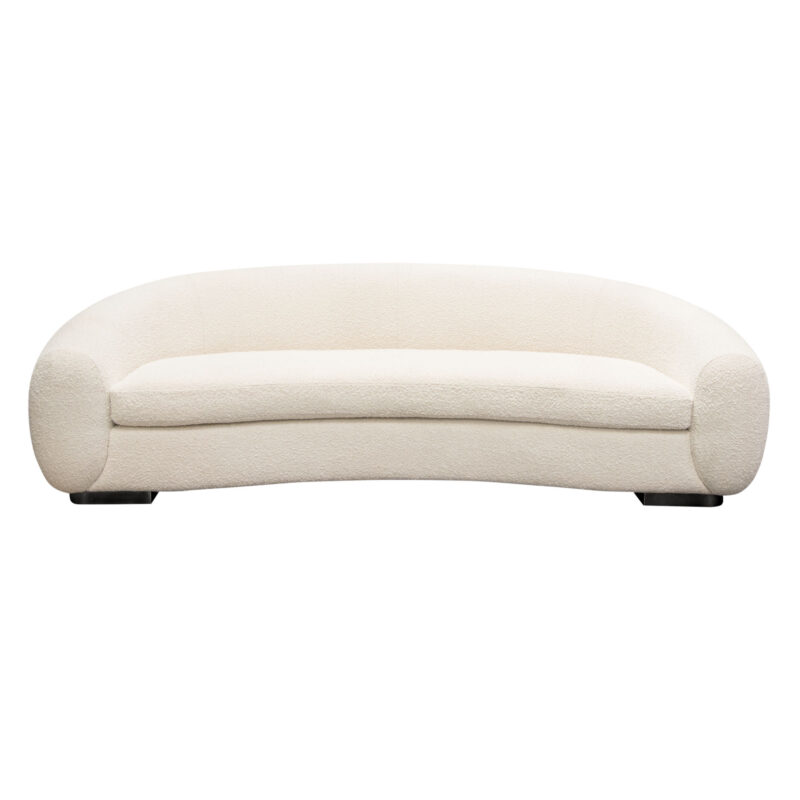 Pascal Bone Boucle Sofa By Diamond Sofa | Mobilia Cleopatra 3 Pascal Bone Boucle Sofa By Diamond Sofa - Image 1