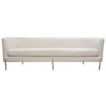 Light Cream Lane Curveback Sofa By Diamond Sofa - Image 2