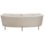 Light Cream Lane Curveback Sofa By Diamond Sofa - Image 4