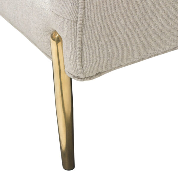 Light Cream Lane Curveback Sofa By Diamond Sofa - Image 7