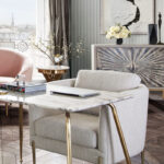 Light Cream Lane Curve back Chair By Diamond Sofa