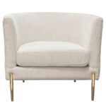 Light Cream Lane Curve back Chair By Diamond Sofa - Image 2