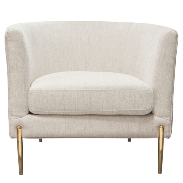 Light Cream Lane Curve back Chair By Diamond Sofa - Image 2
