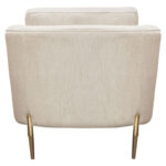 Light Cream Lane Curve back Chair By Diamond Sofa - Image 3