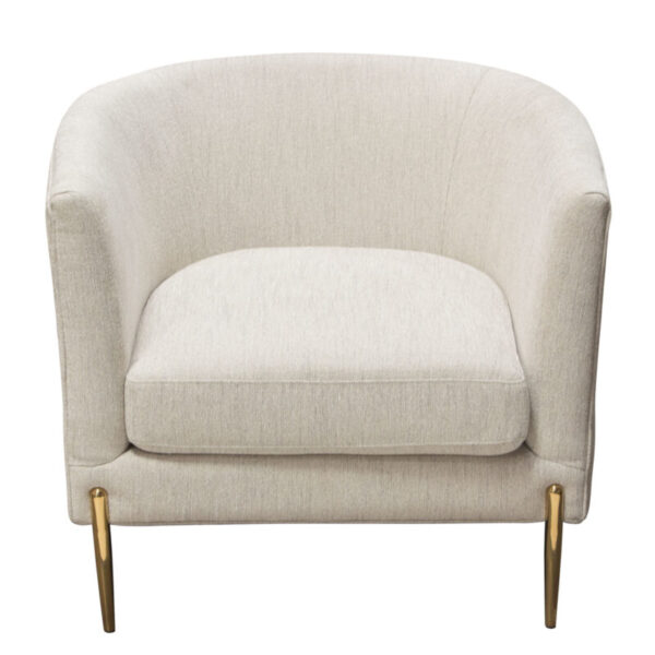 Light Cream Lane Curve back Chair By Diamond Sofa - Image 4