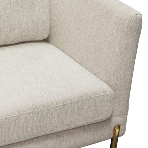 Light Cream Lane Curve back Chair By Diamond Sofa - Image 5