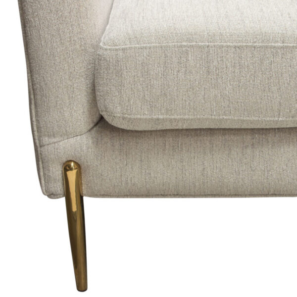 Light Cream Lane Curve back Chair By Diamond Sofa - Image 6
