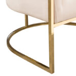Gold Cream Velvet Pandora Chair By Diamond Sofa - Image 5