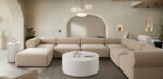 Cement Finish Montage Round End Table By Diamond Sofa - Image 4