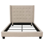 Sand Fabric Madison Avenue Low Profile Bed By Diamond Sofa - Image 2