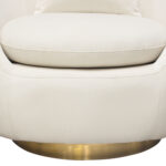 Light Cream Celine Swivel Chair By Diamond Sofa - Image 5