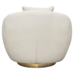 Light Cream Celine Swivel Chair By Diamond Sofa - Image 4