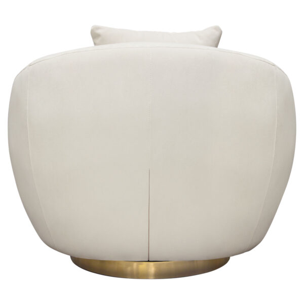 Light Cream Celine Swivel Chair By Diamond Sofa - Image 4