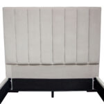 Light Gray Velvet Venus Low Profile Bed By Diamond Sofa - Image 5