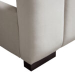 Light Gray Velvet Venus Low Profile Bed By Diamond Sofa - Image 4