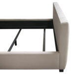 Light Gray Velvet Venus Low Profile Bed By Diamond Sofa - Image 3