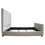Light Gray Velvet Venus Low Profile Bed By Diamond Sofa - Image 2