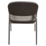 Gray Brushed Stainless Steel Adele Dining Chair Set of 2 By Diamond Sofa - Image 4
