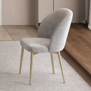 Cora Champange Fabric Side Chair Set of 2 By ACME