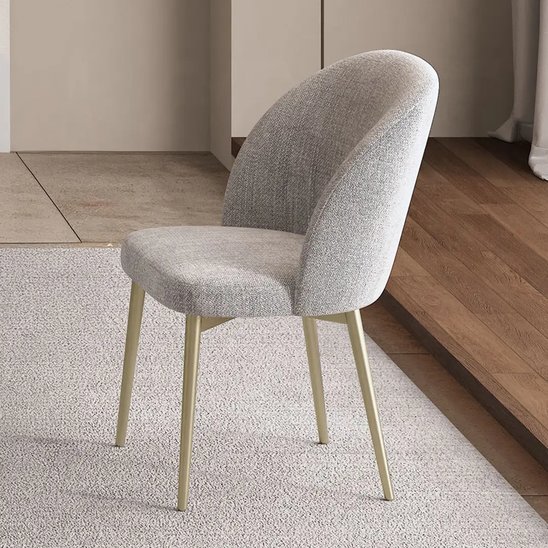 Cora Champange Fabric Side Chair Set Of 2 By Acme | Mobilia Cleopatra 3 Cora Champange Fabric Side Chair Set of 2 By ACME - Image 1