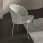 Cora White Fabric Side Chair Set of 2 By ACME