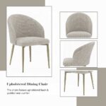 Cora Champange Fabric Side Chair Details
