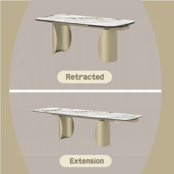 Cora Dining Table Ceramic Top DN04295 By ACME - Image 7