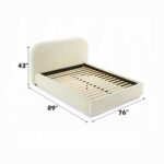 Arden Beige Fabric Bed Dimensions