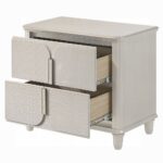 Laveda Pearl White drawers Nightstand