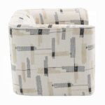 Darya Pattern Fabric Swivel Chair
