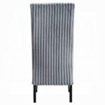 Kini Gray Corduroy Side Chair Backview