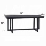 Kini Black Dining Table Dimensions