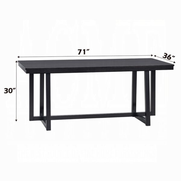 Kini Black Dining Table Dimensions