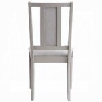 Marta Beige Linen Side Chair Backview