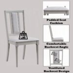 Marta Beige Linen Side Chair Details