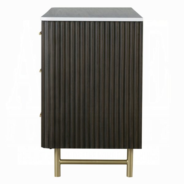 Clayten Espresso Drawers Dresser
