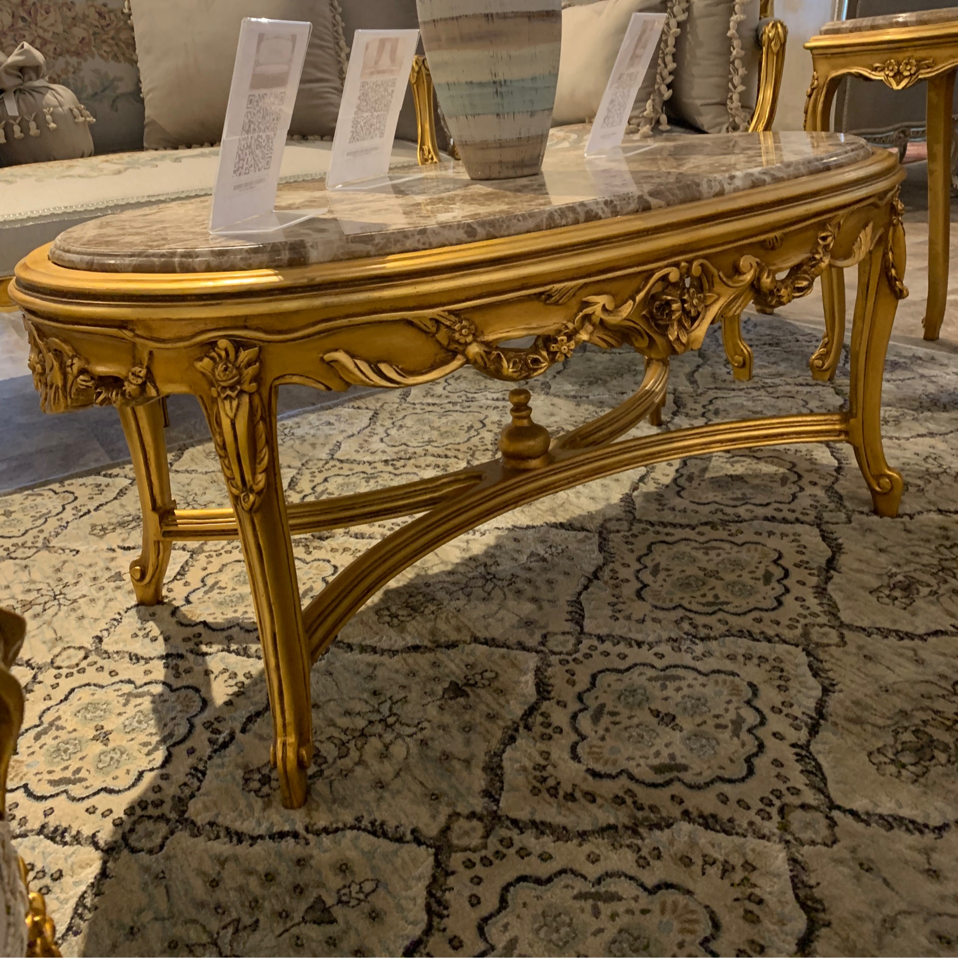 Handmade Pure Coffee Table | Mobilia Cleopatra 3 Handmade Pure Coffee Table - Image 1
