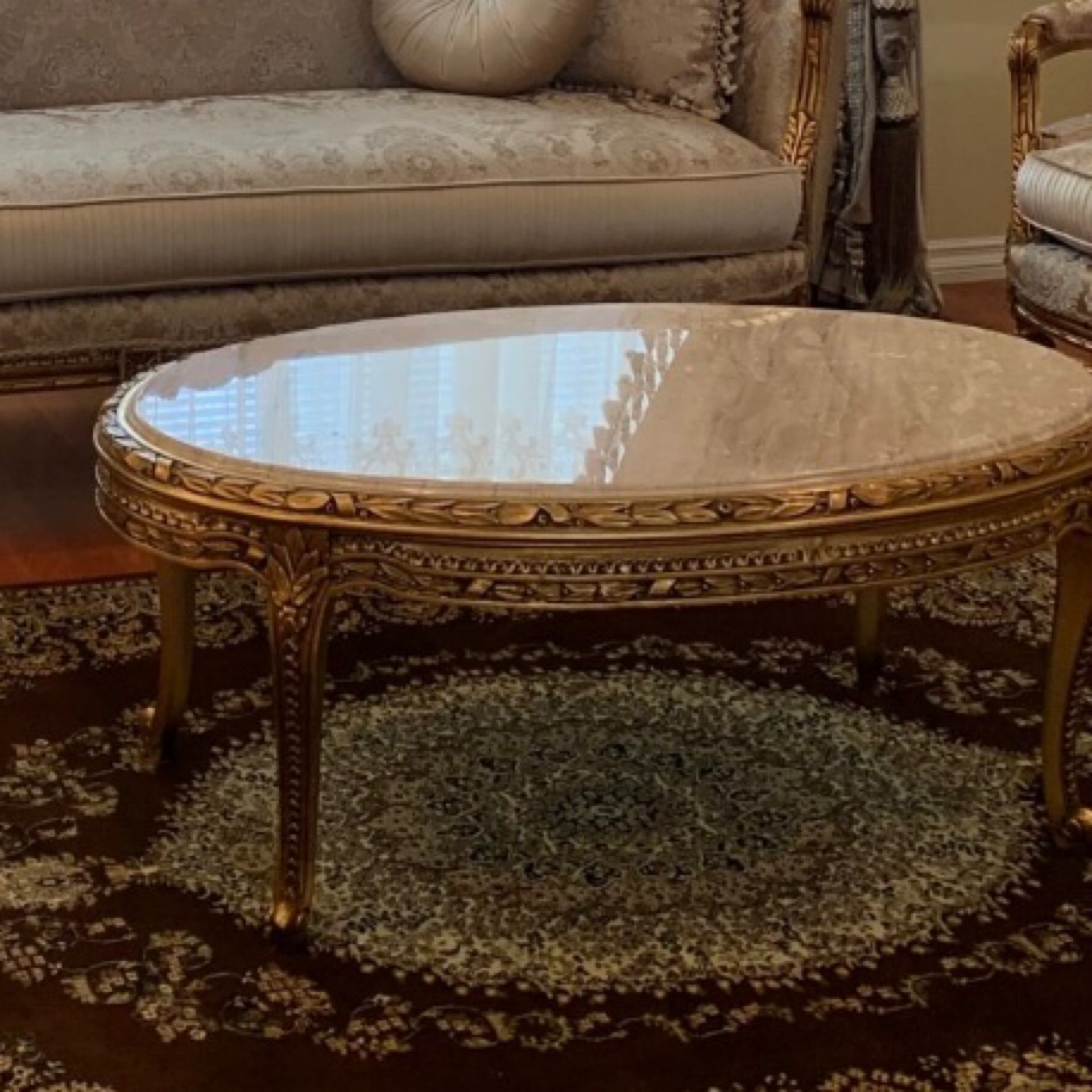Handmade Palm Coffee Table | Mobilia Cleopatra 3 Handmade Palm Coffee Table - Image 1