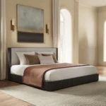 Fabric & Espresso Bed