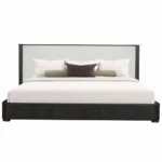 Clayten Fabric & Espresso Bed By ACME - Image 3
