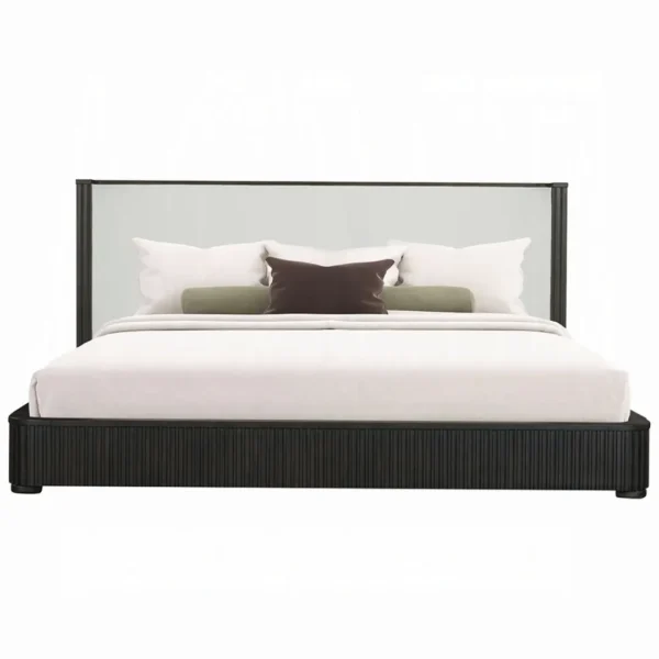 Clayten Fabric & Espresso Bed By ACME - Image 3
