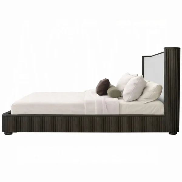 Clayten Fabric & Espresso Bed By ACME - Image 4