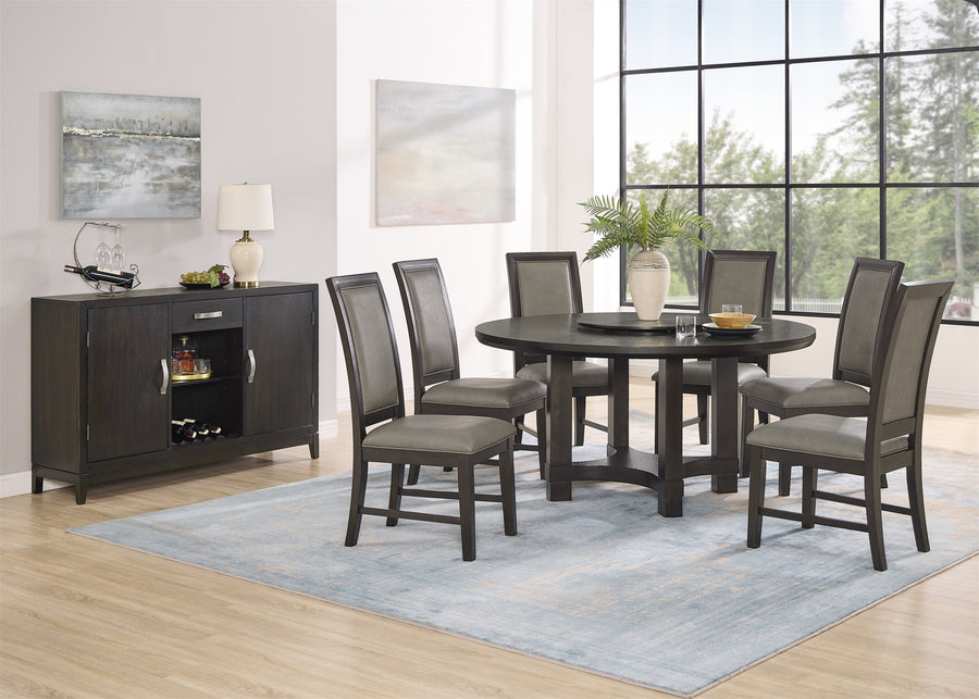 D2028-Sb Dark Finish Wood Side Board By Mcferran | Mobilia Cleopatra 3 D2028-SB Dark Finish wood Side Board By McFerran - Image 1