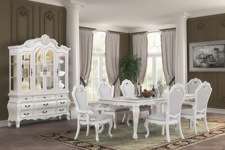 D8300-Hb White Buffet By Mcferran | Mobilia Cleopatra 3 D8300-HB White Buffet By Mcferran - Image 1