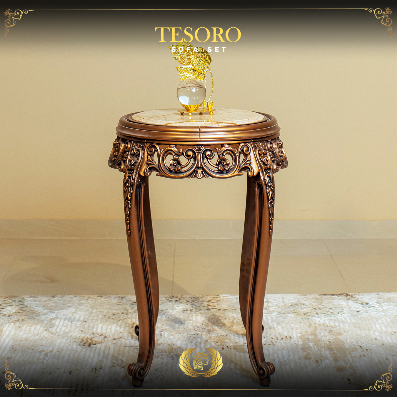 Handmade Copper Metallic Tesoro End Table | Mobilia Cleopatra 3 tesoro-end-table-1