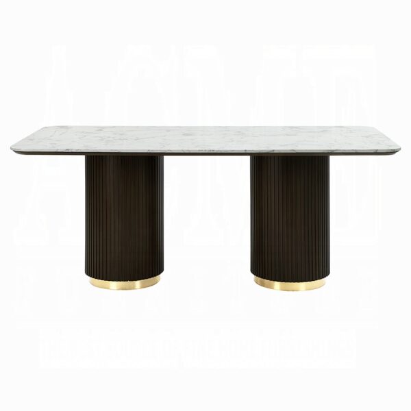 Clayten Dining Table with White Marble