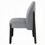 Clayten Side Chair in Gray Fabric Set of 2 By ACME - Image 3
