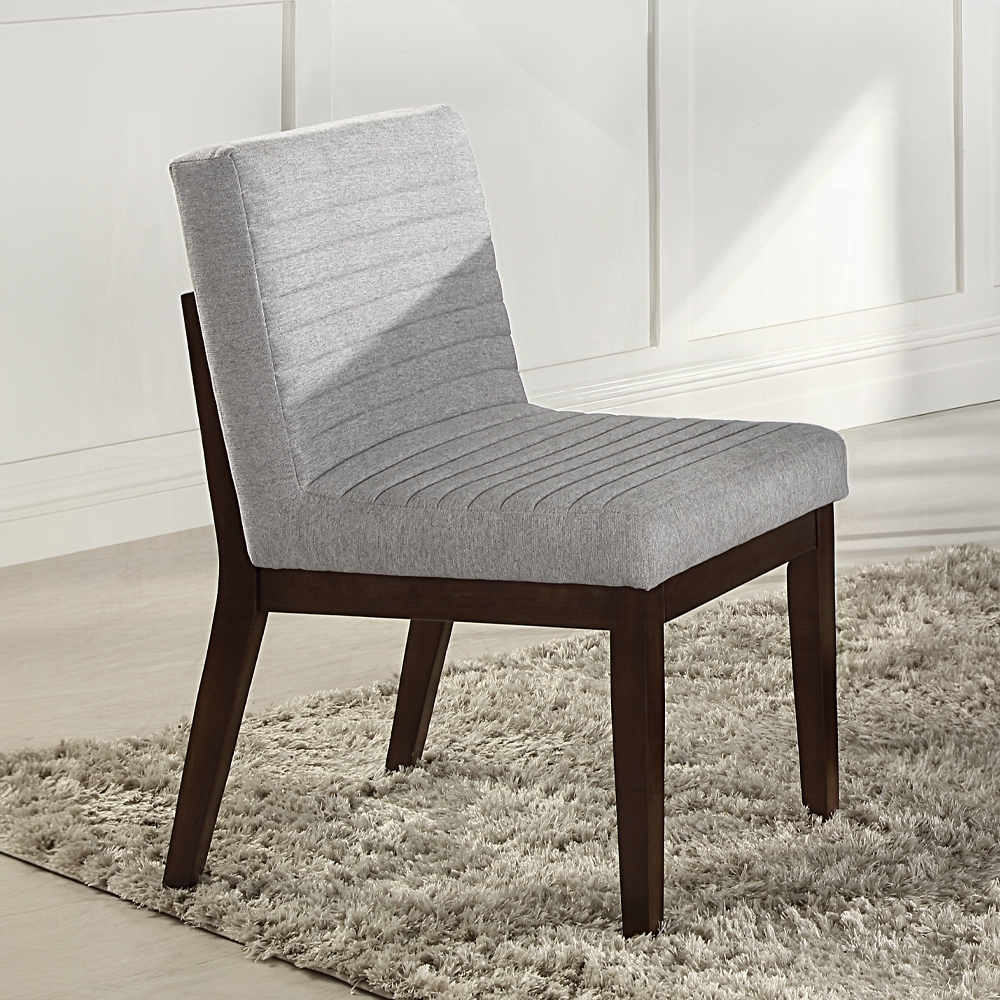 Edwyn Side Chair In Gray Fabric Set Of 2 By Acme | Mobilia Cleopatra 3 Edwyn Gray Fabric Side Chair