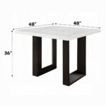 Edwyn Counter Height Table with White Marble DN03255 By ACME - Image 3